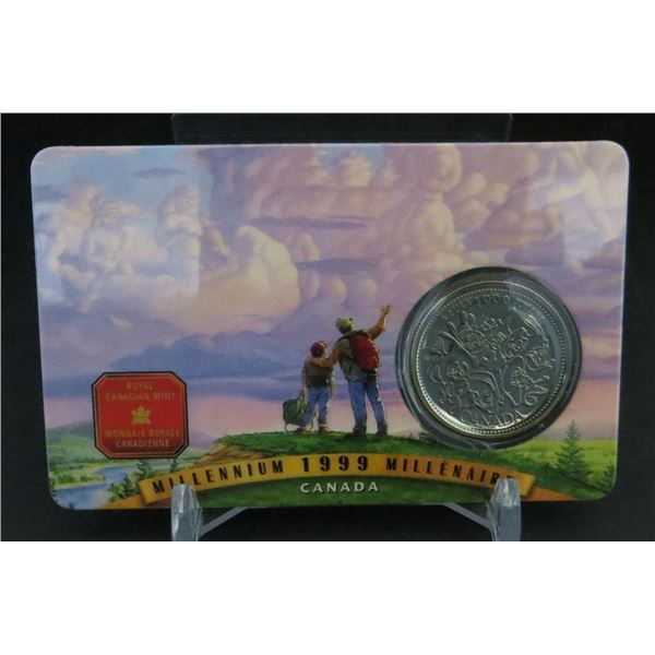 1999 Canada 25 Twenty Five Cent Millennium Quarter