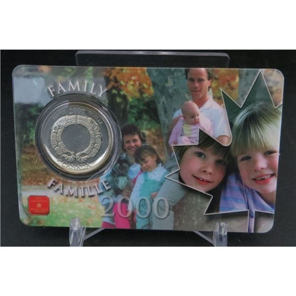 2000 Canada 25 Twenty Five Cent Quarter "Family"