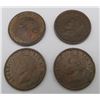 Image 2 : 4x Canadian Pennies 1947