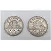 Image 1 : 2x Canadian Nickels 1938