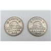 Image 1 : 2x Canadian Nickels 1942