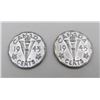 Image 1 : 2x Canadian Nickels 1945