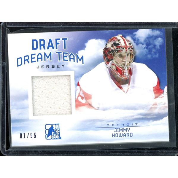 2014-15 ITG Draft Prospects Draft Dream Team Jerseys Blue #DT9 Jimmy Howard 1/55