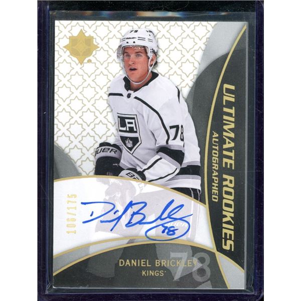 2018-19 Ultimate Collection '08-09 Retro Rookies Autographs Daniel Brickley 106/175 BV $30