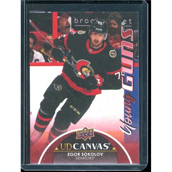 2021-22 Upper Deck Canvas #C363 Egor Sokolov YG