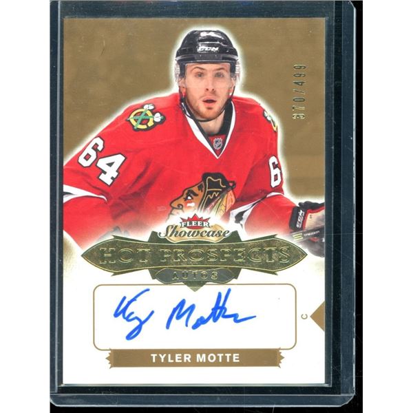 2016-17 Fleer Showcase #171 Tyler Motte AU 370/499 RC