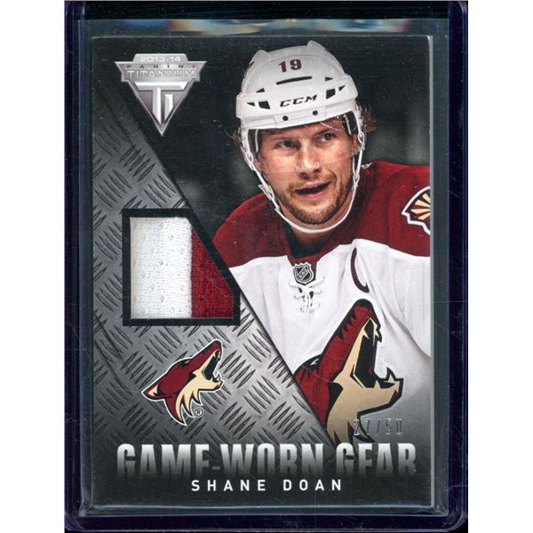 2013-14 Panini Titanium Game Worn Gear Prime Patch Shane Doan 27/50