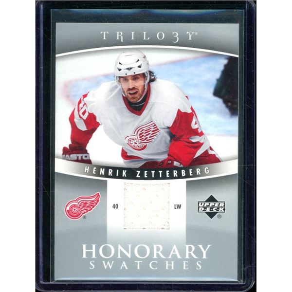 2006-07 Upper Deck Trilogy Honorary Swatches #HSHZ Henrik Zetterberg