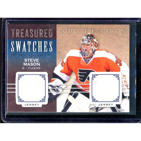 2014-15 Artifacts Treasured Swatches Jerseys Blue #TSSM Steve Mason
