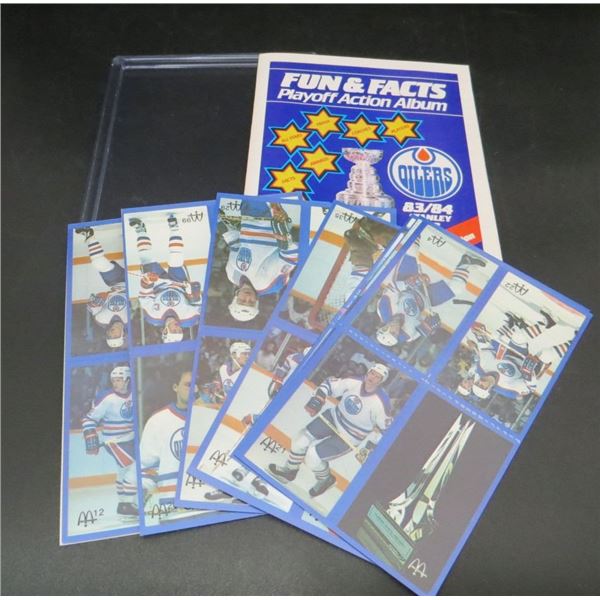 1983-84 McDonald's Limited Edition Fun & Facts Playoff Album With Loose Stickers Gretzky & More