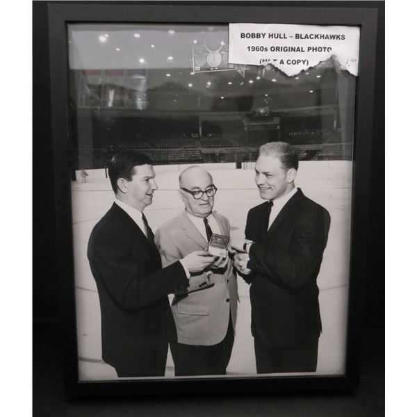 Bobby Hull 8x10 Original Black & White NHL Photo from the 60's From Adams & Frank Chicago Illinois
