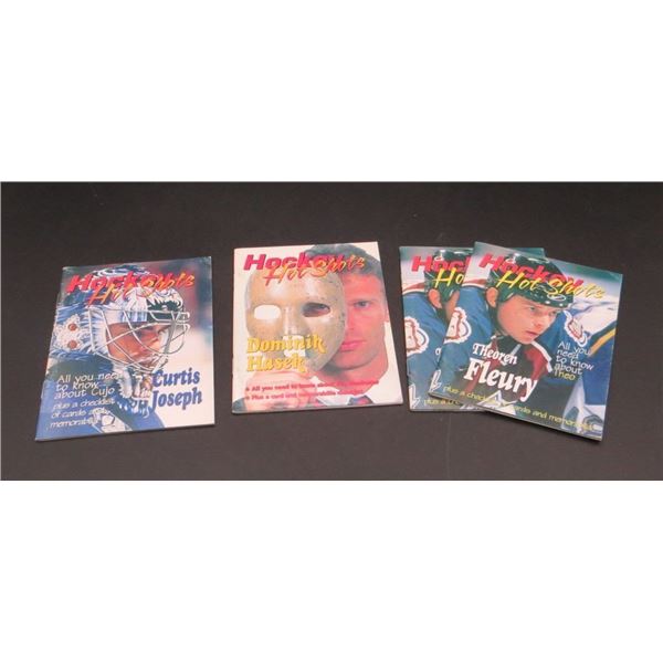 4 Hockey Hot Shots Mini Collector Books