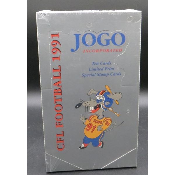Factory Sealed Box of 1991 Jogo CFL Football 36 Packs