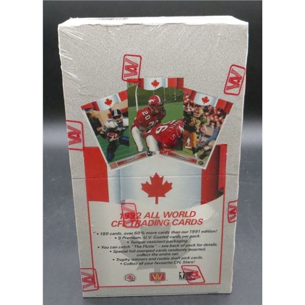Factory Sealed 1992 All World CFL Trading Cards Box 36 Packs
