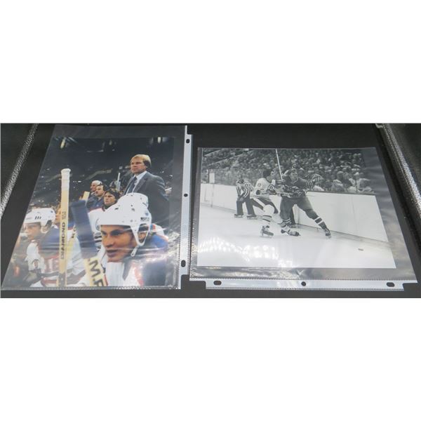 2 Glen Sather 8x10 NHL Photos