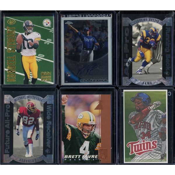 Lot Of 6 Football & Baseball Cards