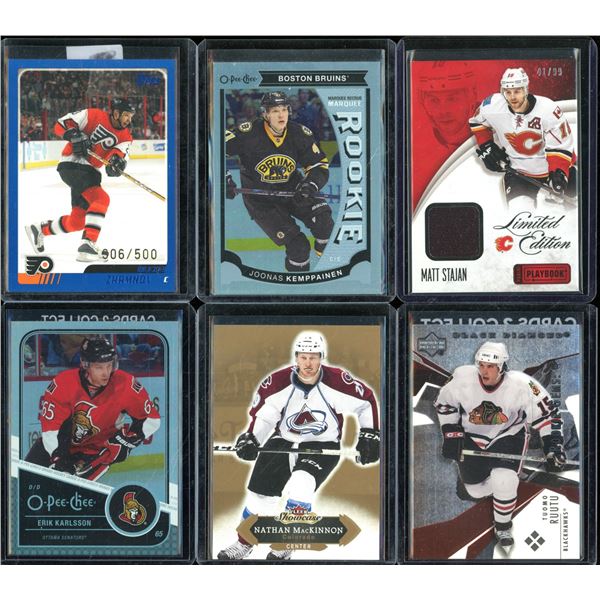 Lot Of 6 Hockey Rookies & Insert Cards