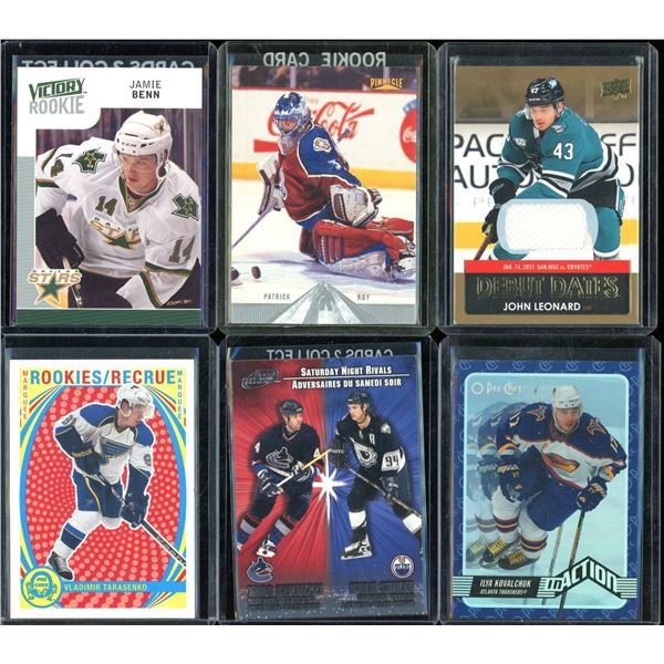 Lot Of 6 Hockey Rookies & Insert Cards