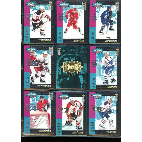 1995-96 Collectors Choice Crash The Game & Gretzky Collector Cards