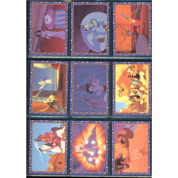 Lot of 9 Disney Aladdin Collector Cards