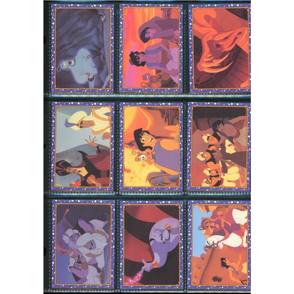 Lot of 9 Disney Aladdin Collector Cards