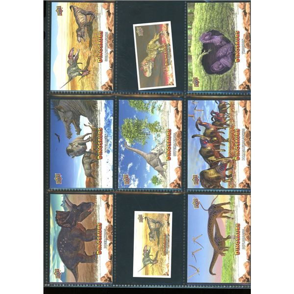 Lot Of 9 Various Dinosaur Collector Cards