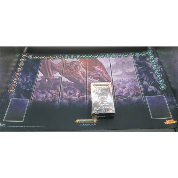 New Warhammer Playmat & Series 2 Booster Box of 24 Packs Sealed