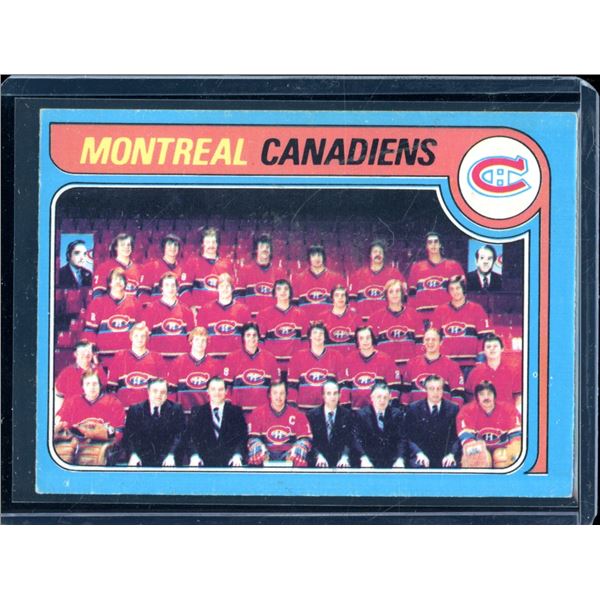 1979-80 O-Pee-Chee #252 Canadiens Checklist Team BV $30
