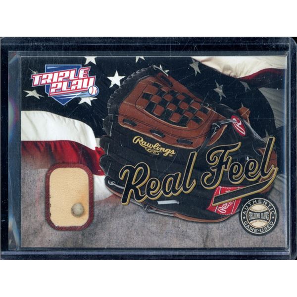 2013 Triple Play Real Feel #1 Game Used Baseball Glove Card
