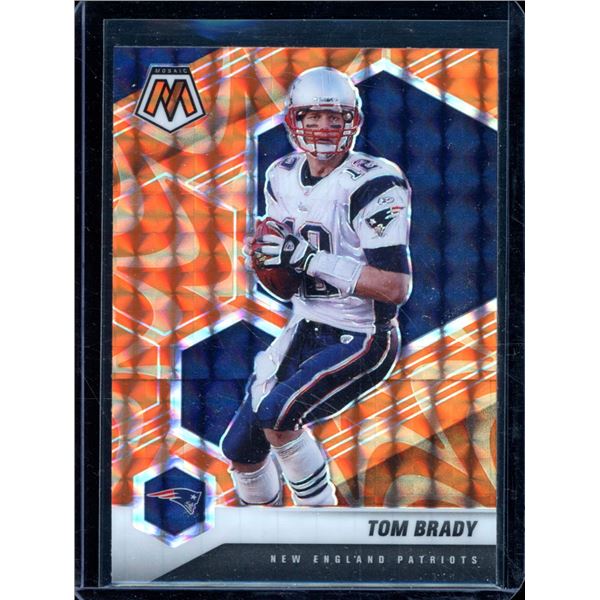 2021 Panini Mosaic Mosaic Reactive Orange #137 Tom Brady