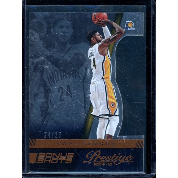 2014-15 Prestige Bonus Shots Orange Die Cuts #109 Paul George 24/25