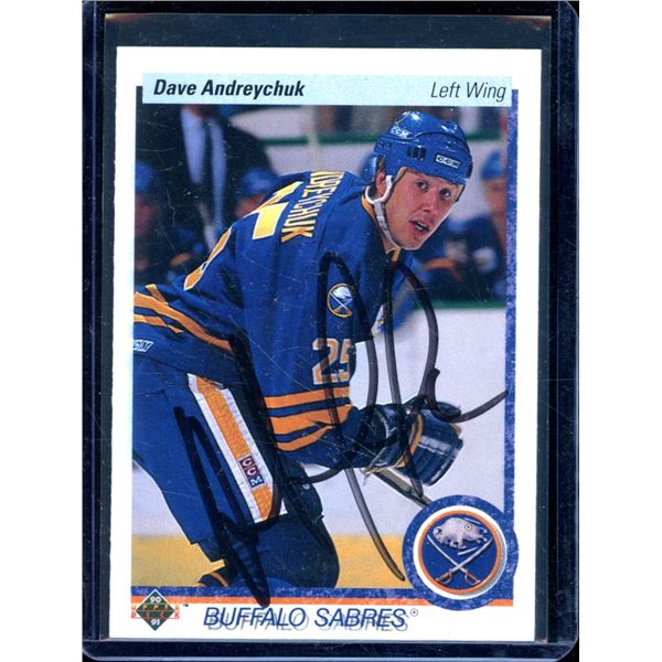 Dave Andreychuk Buffalo Sabers Signed Card