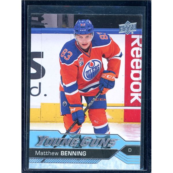 2016-17 Upper Deck #522 Matthew Benning YG RC