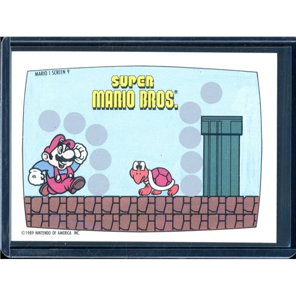 1989 Topps Nintendo Super Mario Bros Screen 9 Card Not Scratched