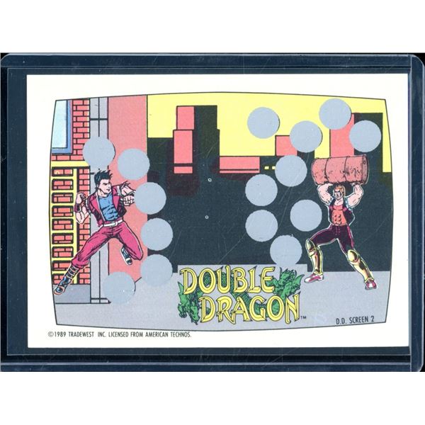 1989 Topps Nintendo Double Dragon Screen 2 Card Not Scratched