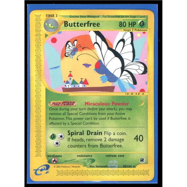 Pokemon Butterfree - 38/165 - Rare Expedition Base Set