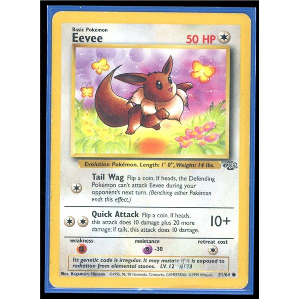 Pokemon Eevee - 51/64 - Common - Unlimited Jungle