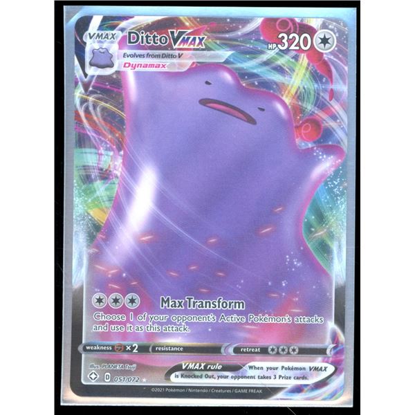 Pokemon Ditto VMAX - 051/072 - Rare Holo VMAX Shining Fates