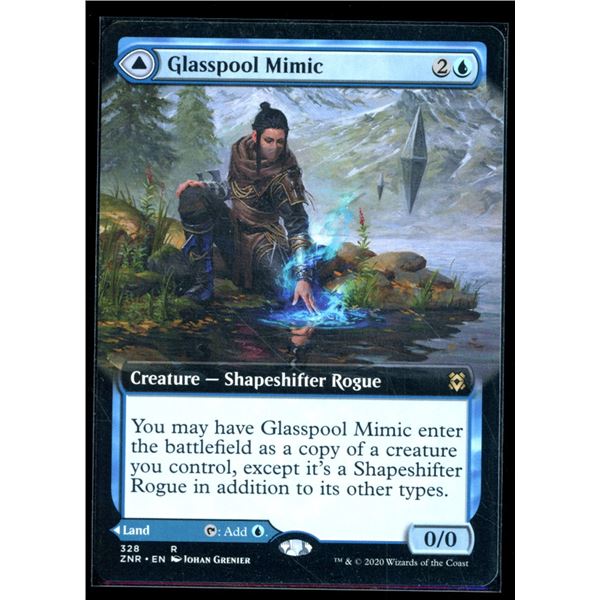 Magic the Gathering Glasspool Mimic/Glasspool Shore Extended Art Zendikar Rising