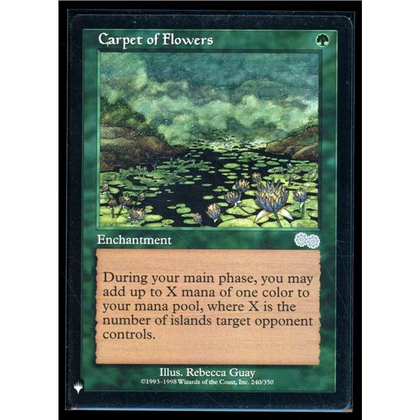 Magic the Gathering Carpet of Flowers The List