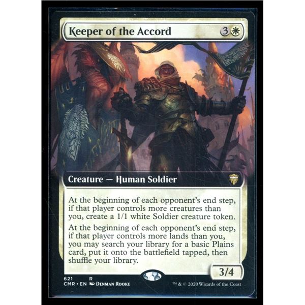 Magic the Gathering Keeper of the Accord Extended Art Commander Legends