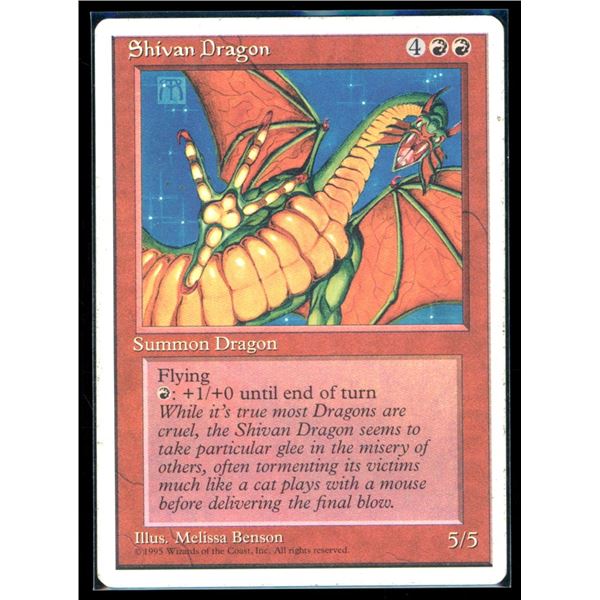 Magic the Gathering Shivan Dragon Fourth Edition