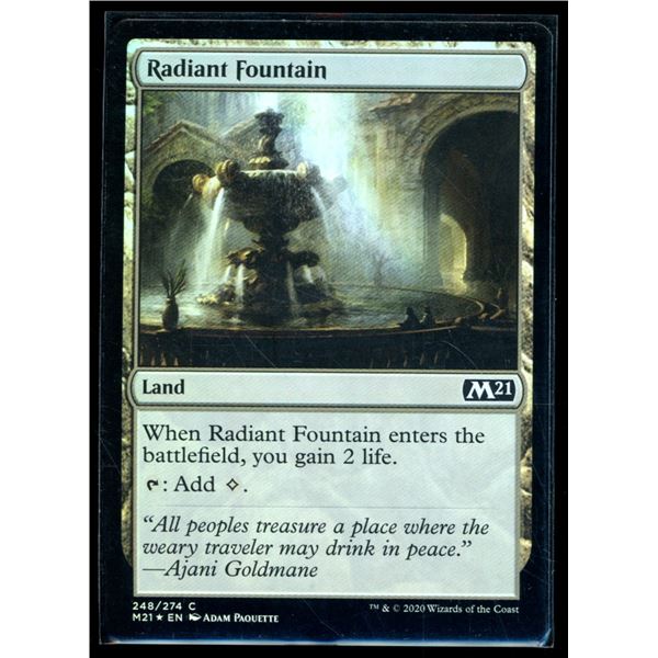 Magic the Gathering Radiant Fountain FOIL Core Set 2021