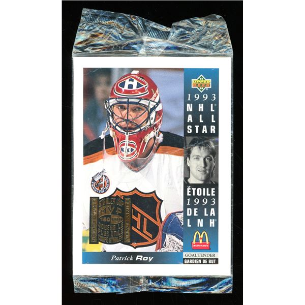 Sealed 4x6 McDonald's Patrick Roy Limited Edition MVP Card