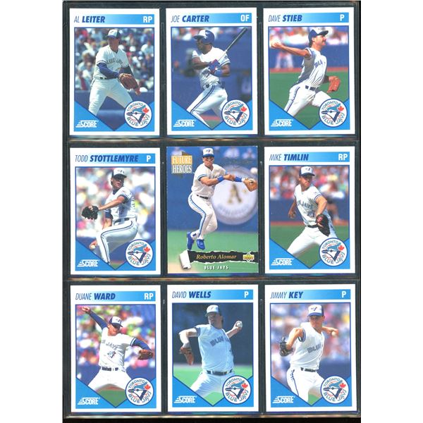 Lot Of 9 Toronto Blue Jays Baseball Collector Cards