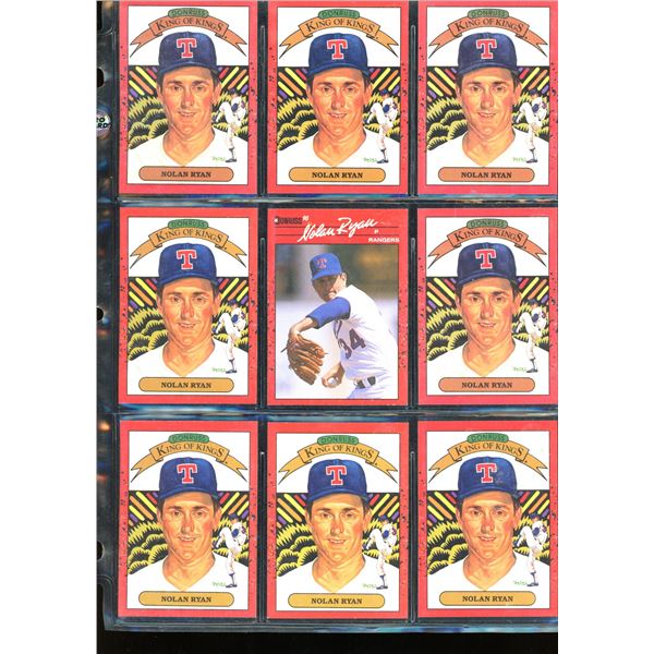 Lot of 9 Nolan Ryan Baseball Collector Cards