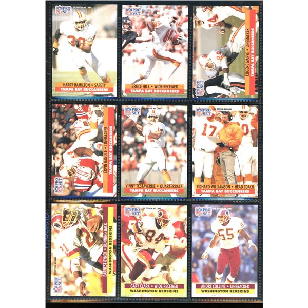 Lot of 9 Various Football Collector Cards