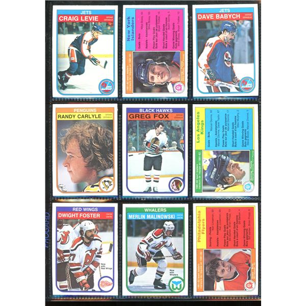 1982-83 OPC O-Pee-Chee Lot Of 9 Vintage Cards Various Teams & Players