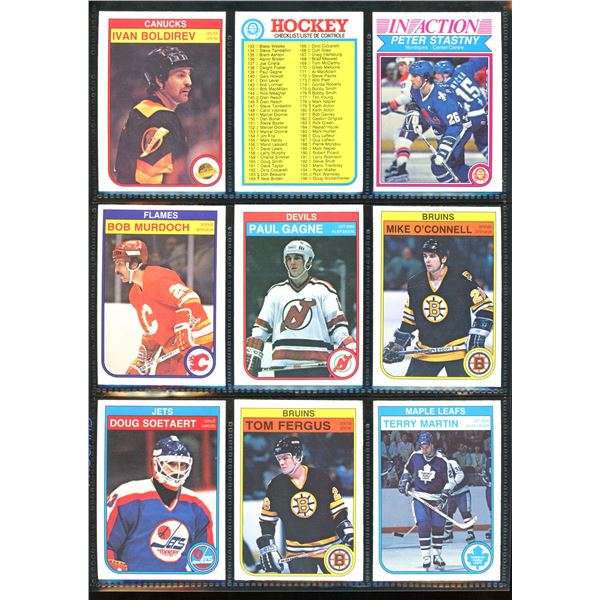 1982-83 OPC O-Pee-Chee Lot Of 9 Vintage Cards Various Teams & Players