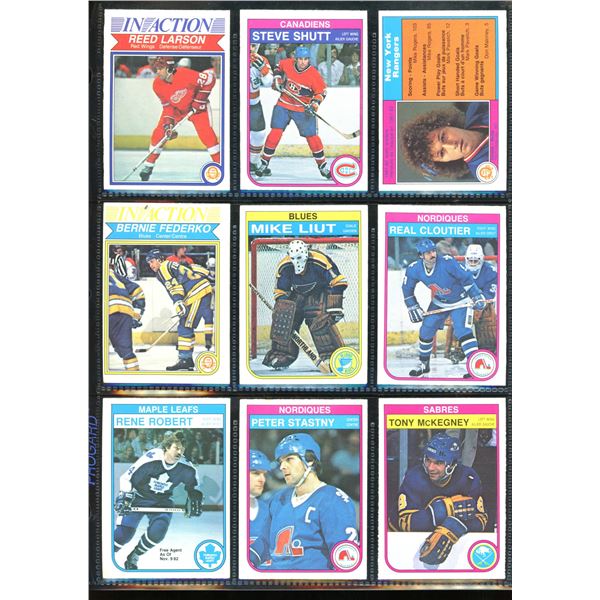 1982-83 OPC O-Pee-Chee Lot Of 9 Vintage Cards Various Teams & Players